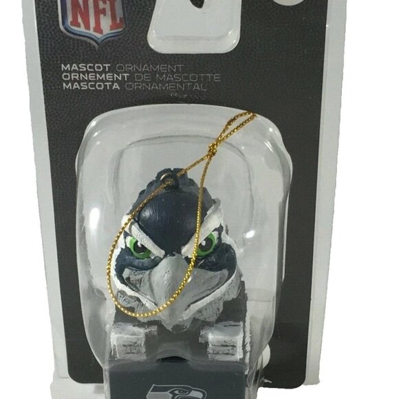 BLITZ Seattle Seahawks Mascot Ornament Christmas Tree NFL Licensed New - Picture 1 of 3